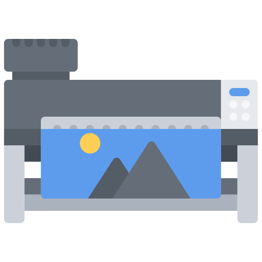 Plotter Coloring Flat icon