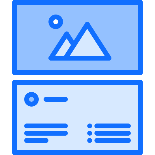 visitekaartje Coloring Blue icoon