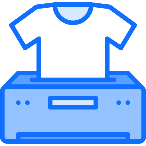 T shirt Coloring Blue icon