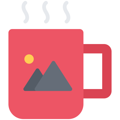 filiżanka kawy Coloring Flat ikona