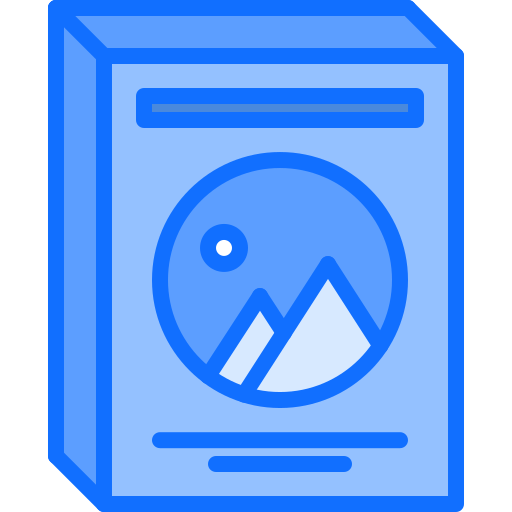 box Coloring Blue icon