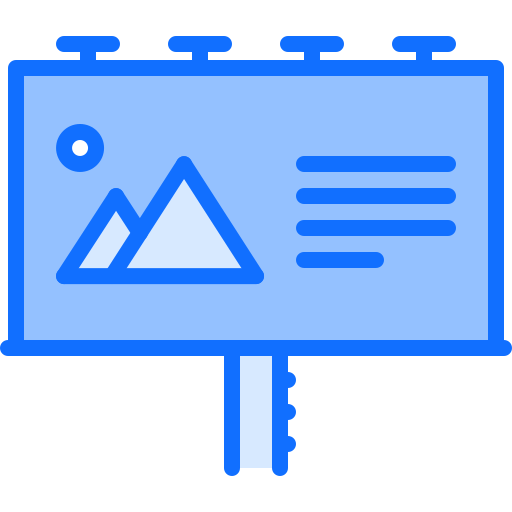 plakatwand Coloring Blue icon
