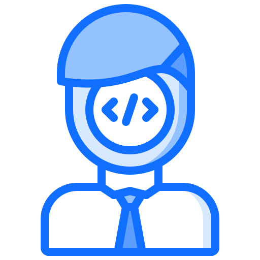 Developer Coloring Blue icon