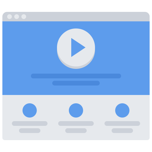 Видео-плеер Coloring Flat иконка
