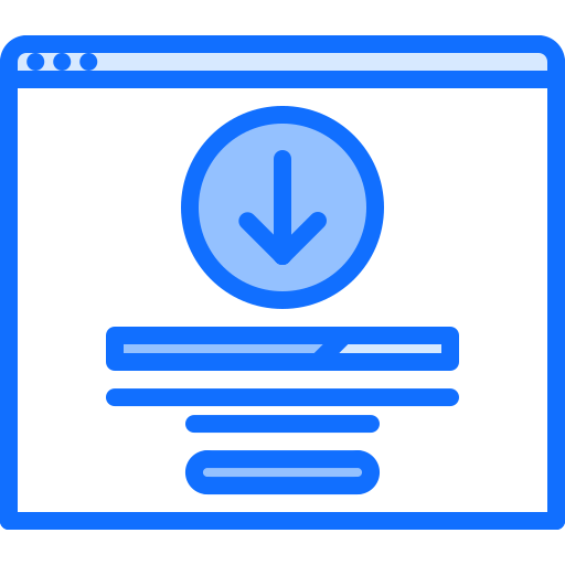 File download Coloring Blue icon