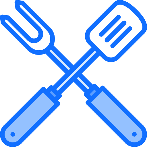 Tenedor Coloring Blue icono