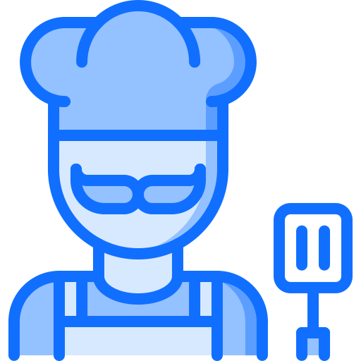 Cocinero Coloring Blue icono