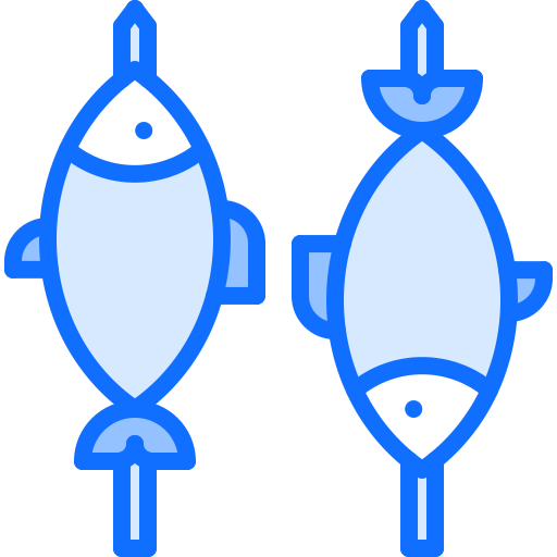 Peixe Coloring Blue Ícone