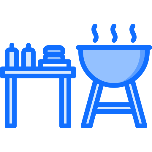 Barbacoa Coloring Blue icono