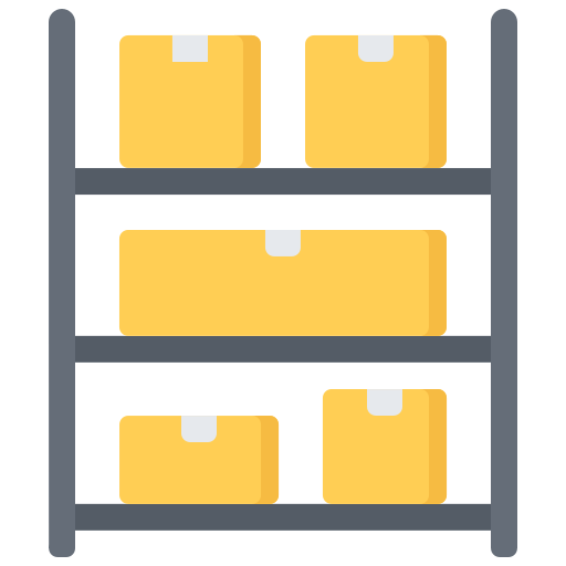 Boxes Coloring Flat icon