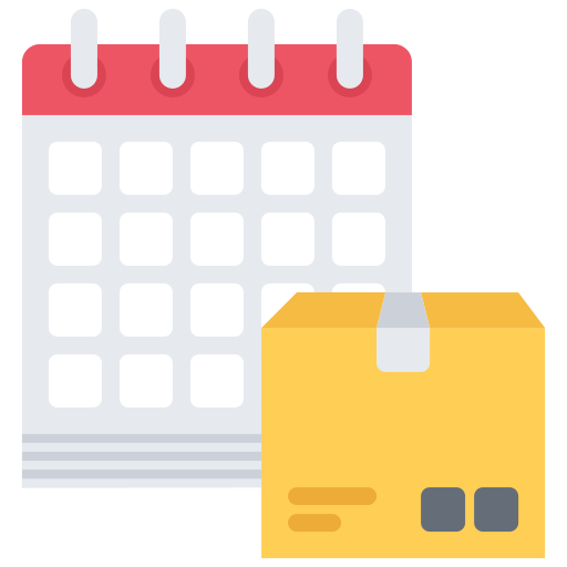 kalender Coloring Flat icon