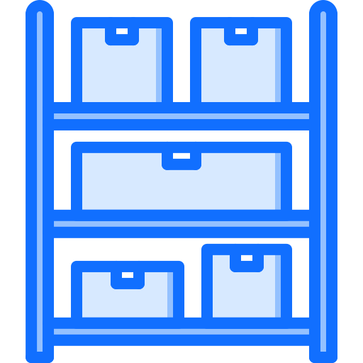 Boxes Coloring Blue icon