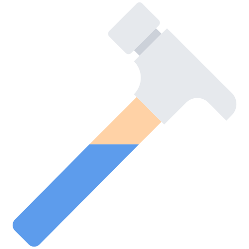 hammer Coloring Flat icon