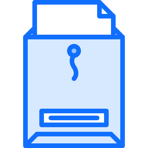 편지 Coloring Blue icon