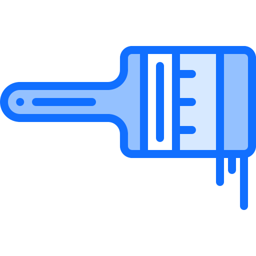 Paintbrush Coloring Blue icon