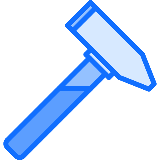 Hammer Coloring Blue icon
