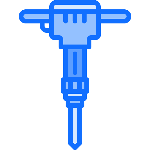 Martillo neumático Coloring Blue icono