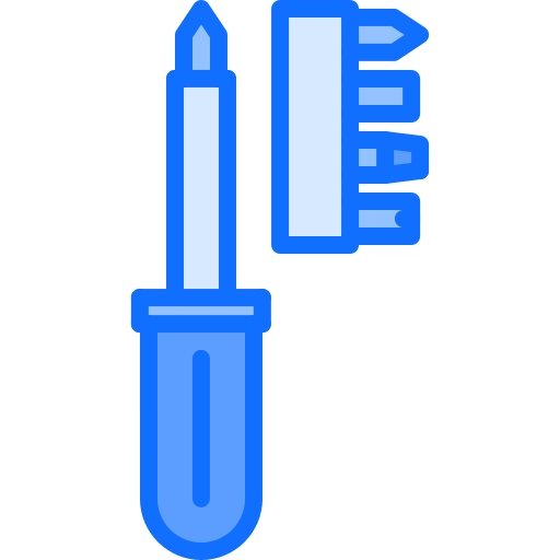 Screwdriver Coloring Blue icon