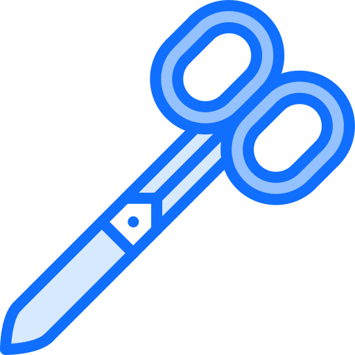 Scissors Coloring Blue icon