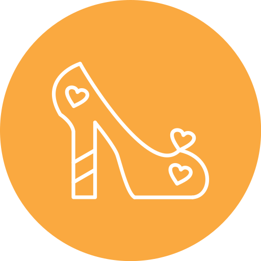 tacones altos Generic color fill icono
