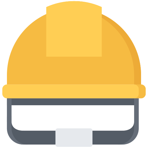 Hard hat Coloring Flat icon