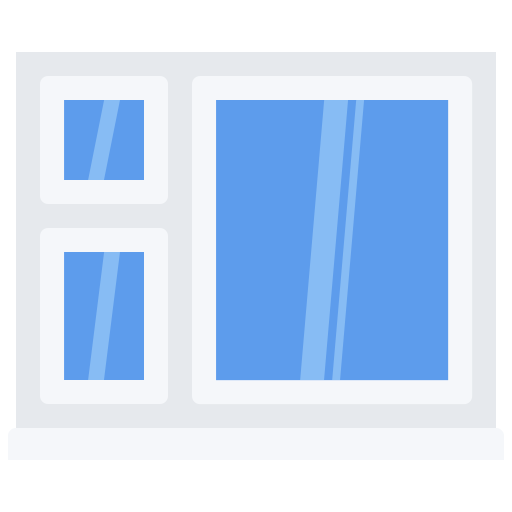 창문 Coloring Flat icon