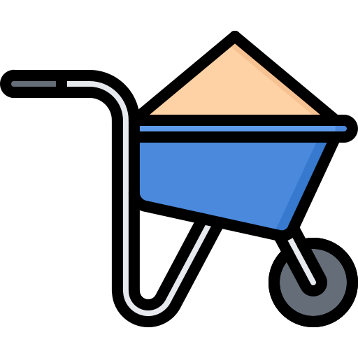 Wheelbarrow Coloring Color icon