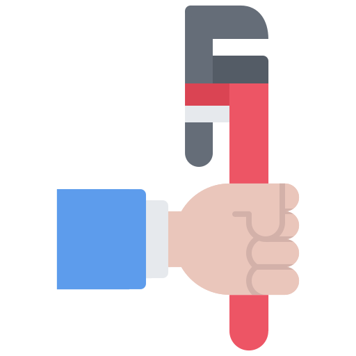 Adjustable wrench Coloring Flat icon