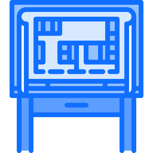 Mesa de dibujo Coloring Blue icono