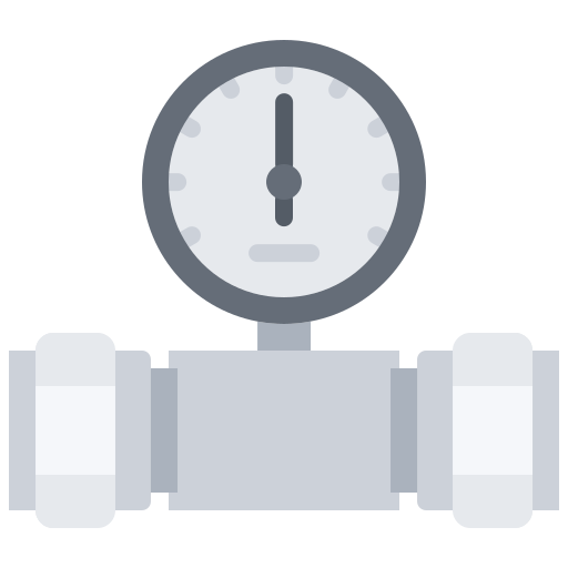 Pressure gauge Coloring Flat icon