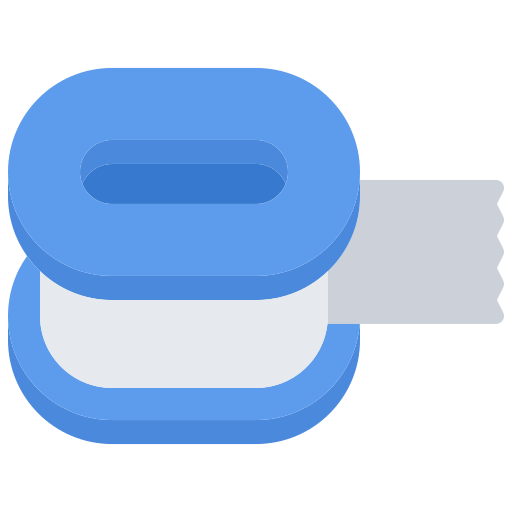 Tape Coloring Flat icon