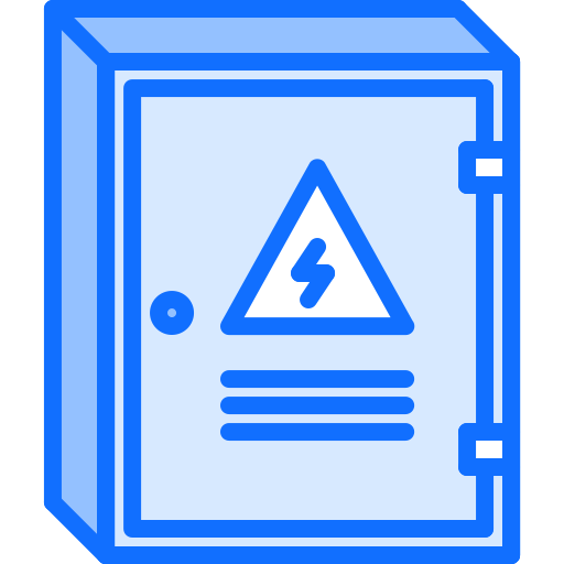 전기 패널 Coloring Blue icon