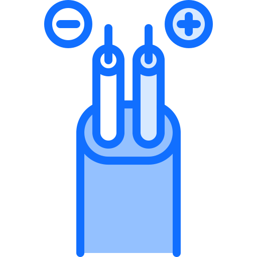 kabel Coloring Blue icoon