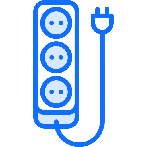 Power strip Coloring Blue icon