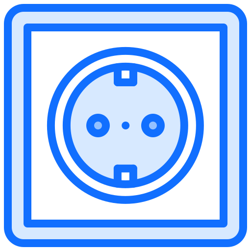 소켓 Coloring Blue icon