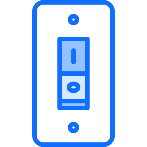 Light switch Coloring Blue icon