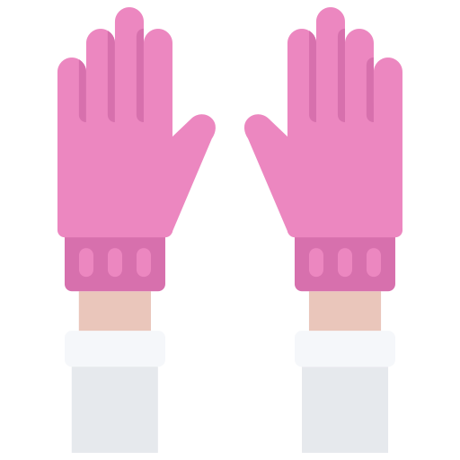 rubberen handschoenen Coloring Flat icoon