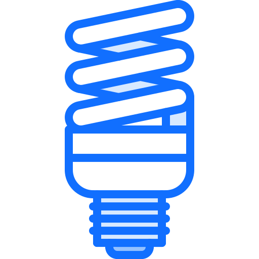 Lightbulb Coloring Blue icon
