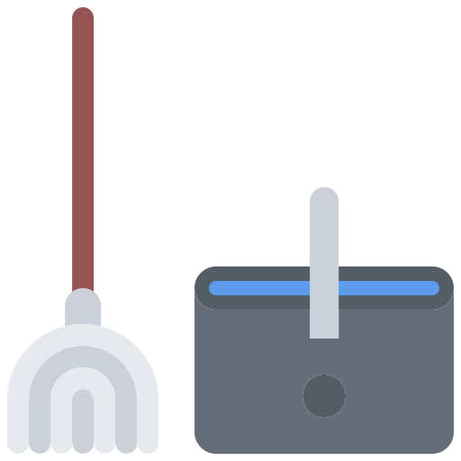 mopp Coloring Flat icon