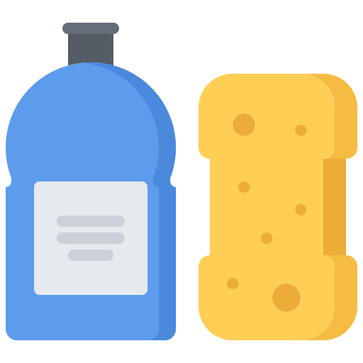 Мытье посуды Coloring Flat иконка