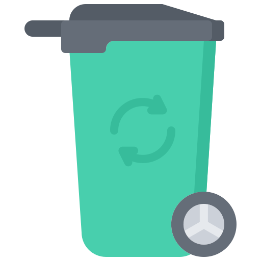 Garbage Coloring Flat icon