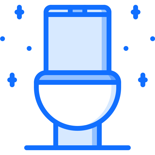 toilet Coloring Blue icoon