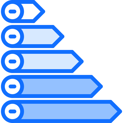Clase energética Coloring Blue icono