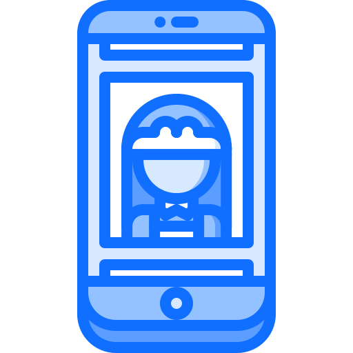 smartphone Coloring Blue icona