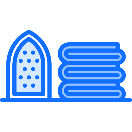 Ironing board Coloring Blue icon