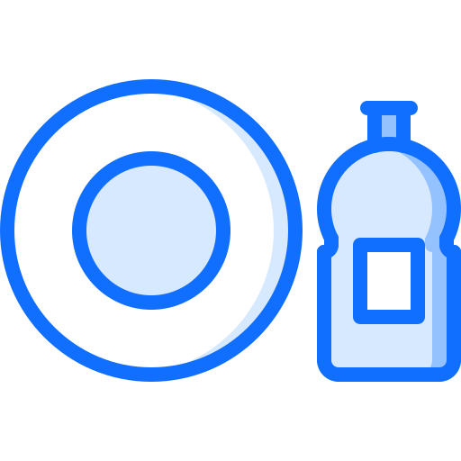 afwassen Coloring Blue icoon