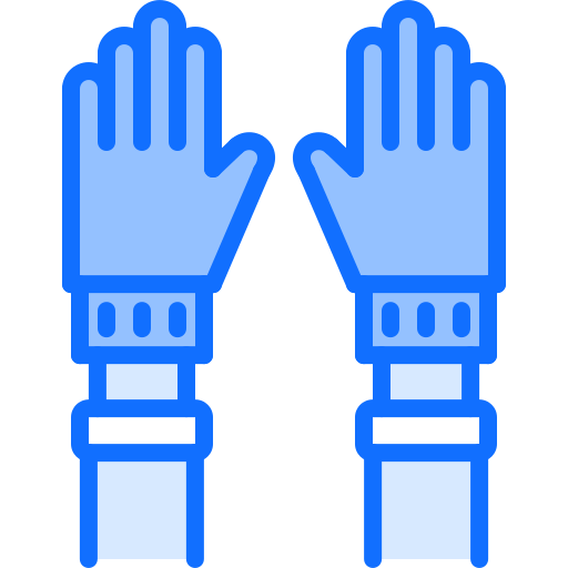 guanti di gomma Coloring Blue icona