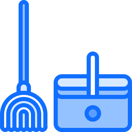 Mop Coloring Blue icon