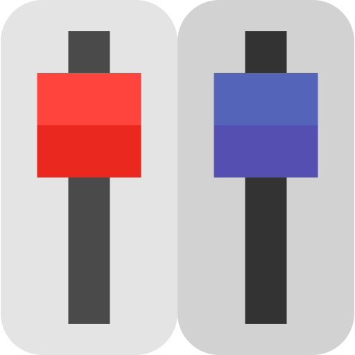 Sound mixer Basic Straight Flat icon