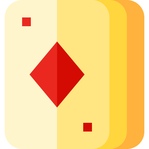 kaarten Basic Straight Flat icoon